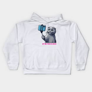 Cat Selfie Kids Hoodie